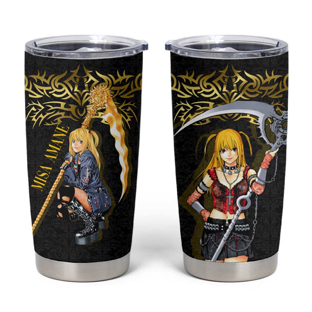 Misa Amane Death Note Tumbler Cup Misa Amane from Death Note - Dark Diva with a Blade