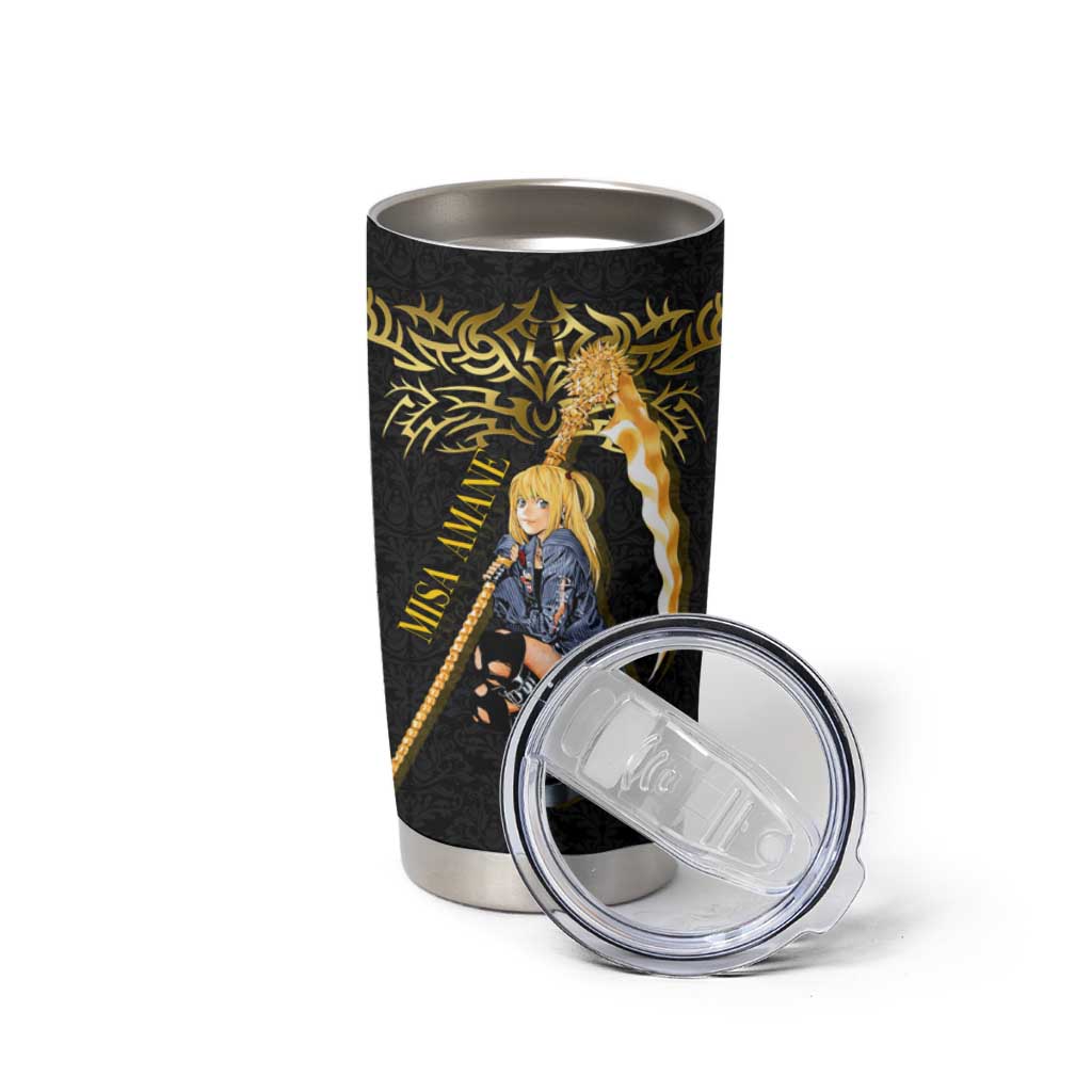 Misa Amane Death Note Tumbler Cup Misa Amane from Death Note - Dark Diva with a Blade