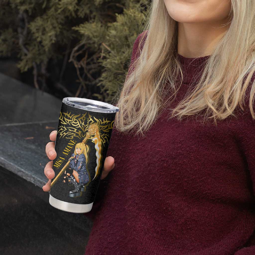 Misa Amane Death Note Tumbler Cup Misa Amane from Death Note - Dark Diva with a Blade