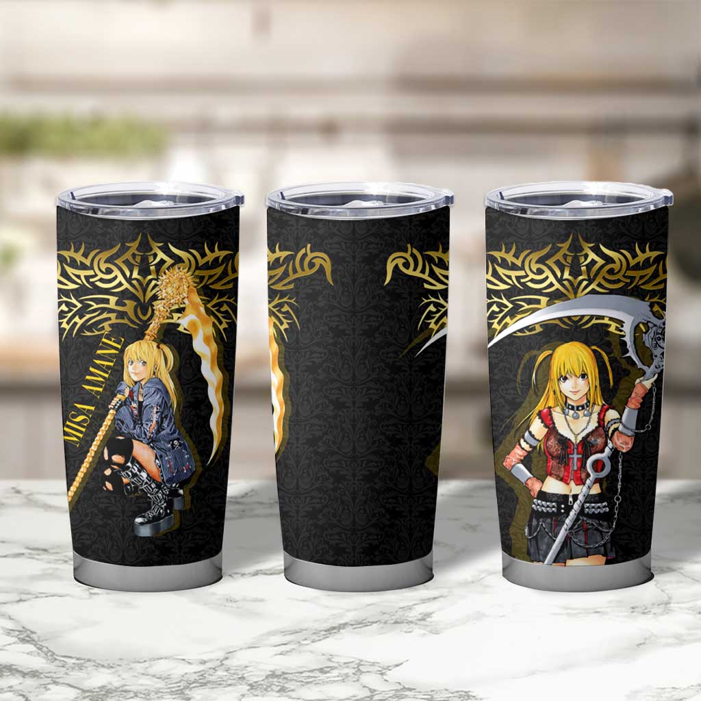 Misa Amane Death Note Tumbler Cup Misa Amane from Death Note - Dark Diva with a Blade