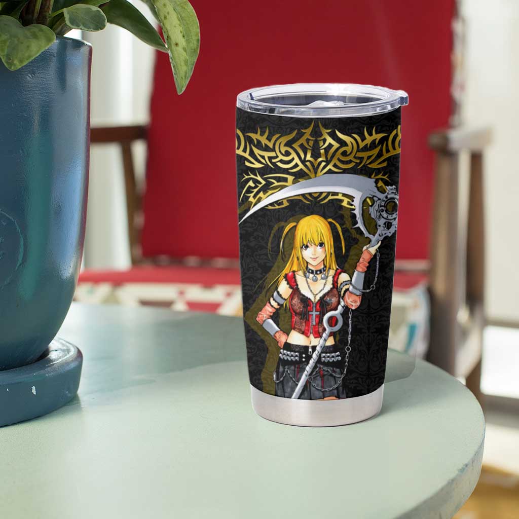 Misa Amane Death Note Tumbler Cup Misa Amane from Death Note - Dark Diva with a Blade