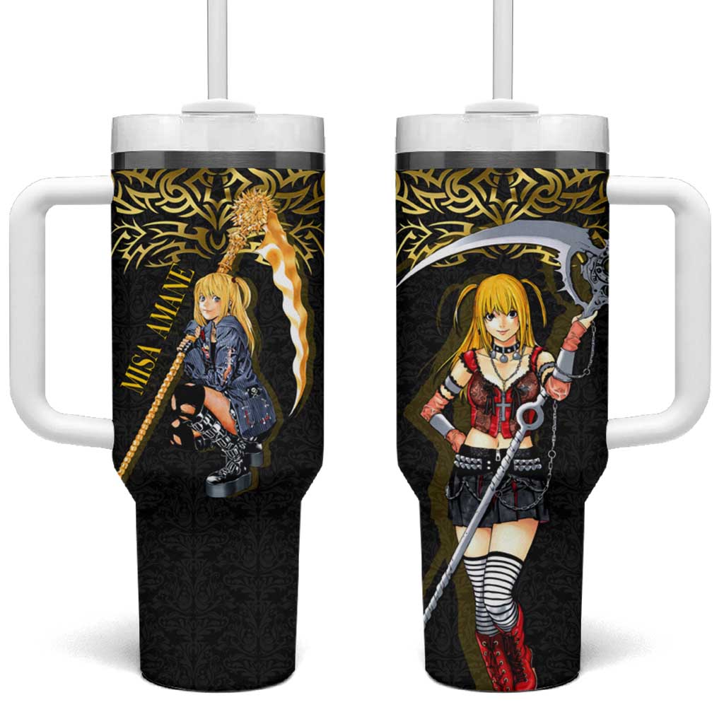 Misa Amane Death Note Tumbler With Handle Misa Amane from Death Note - Dark Diva with a Blade
