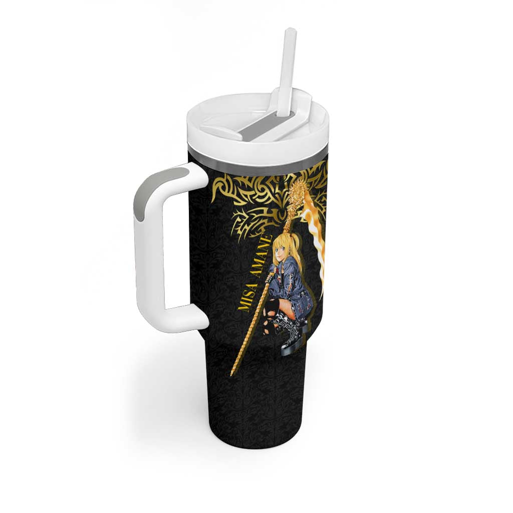 Misa Amane Death Note Tumbler With Handle Misa Amane from Death Note - Dark Diva with a Blade
