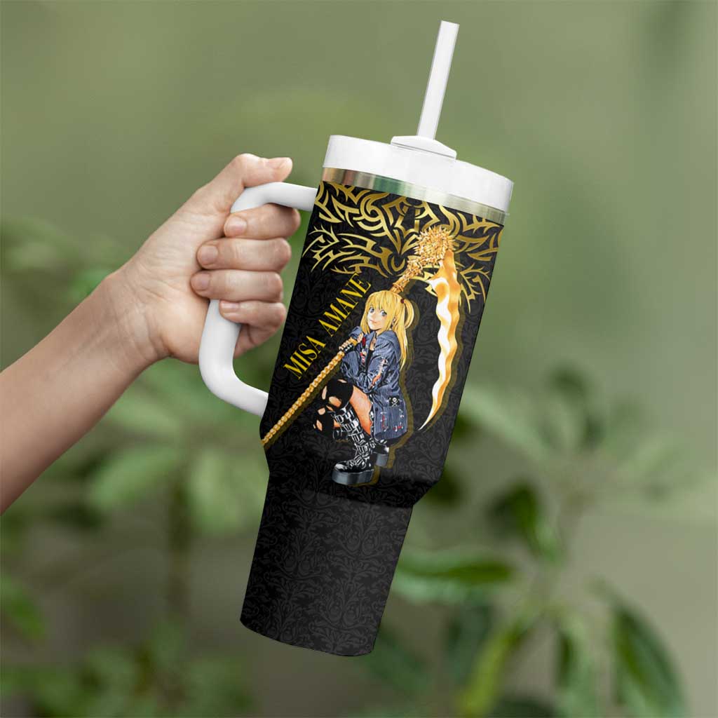 Misa Amane Death Note Tumbler With Handle Misa Amane from Death Note - Dark Diva with a Blade