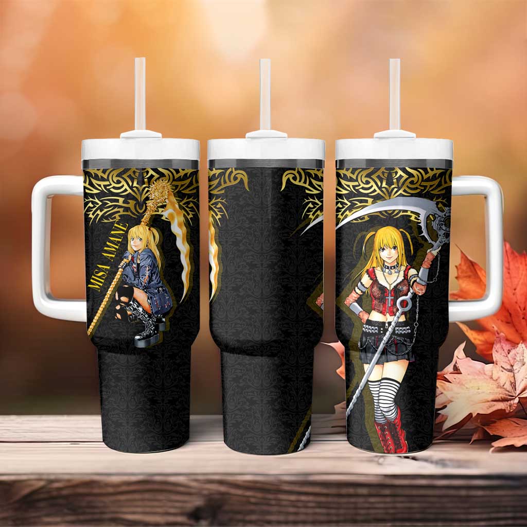 Misa Amane Death Note Tumbler With Handle Misa Amane from Death Note - Dark Diva with a Blade