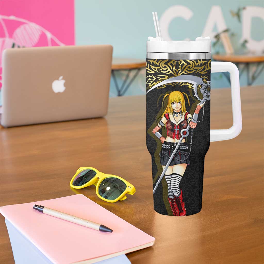 Misa Amane Death Note Tumbler With Handle Misa Amane from Death Note - Dark Diva with a Blade