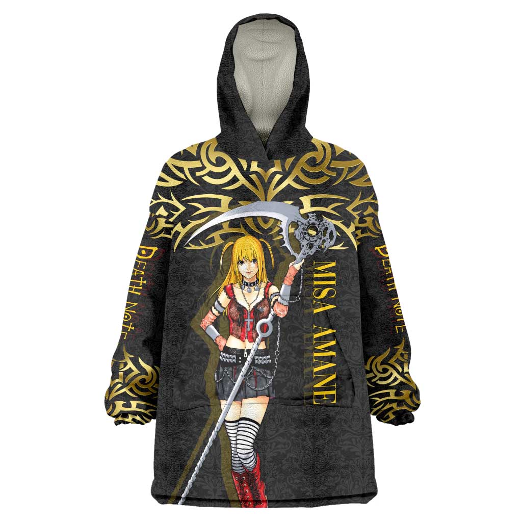 Misa Amane Death Note Wearable Blanket Hoodie Misa Amane from Death Note - Dark Diva with a Blade
