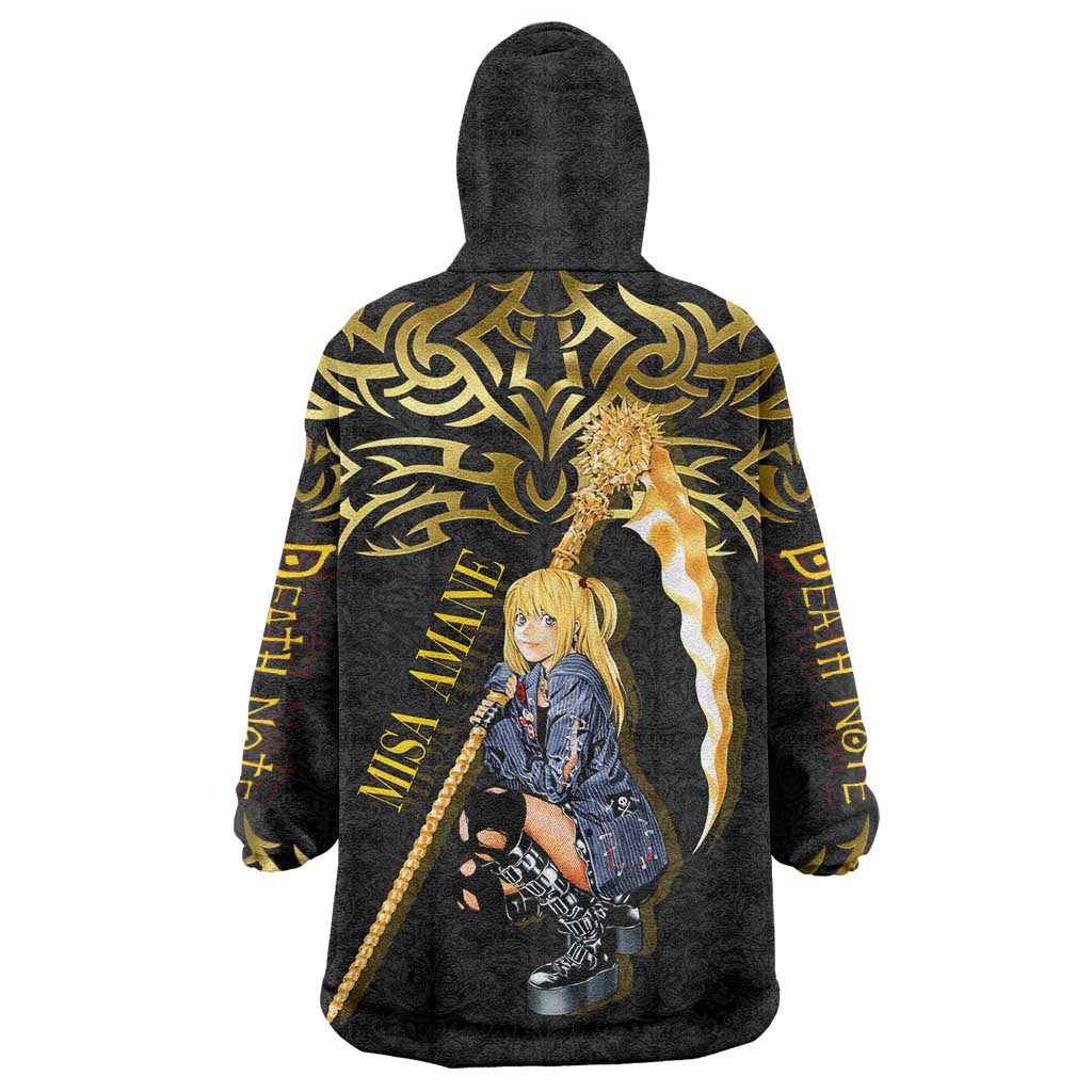 Misa Amane Death Note Wearable Blanket Hoodie Misa Amane from Death Note - Dark Diva with a Blade
