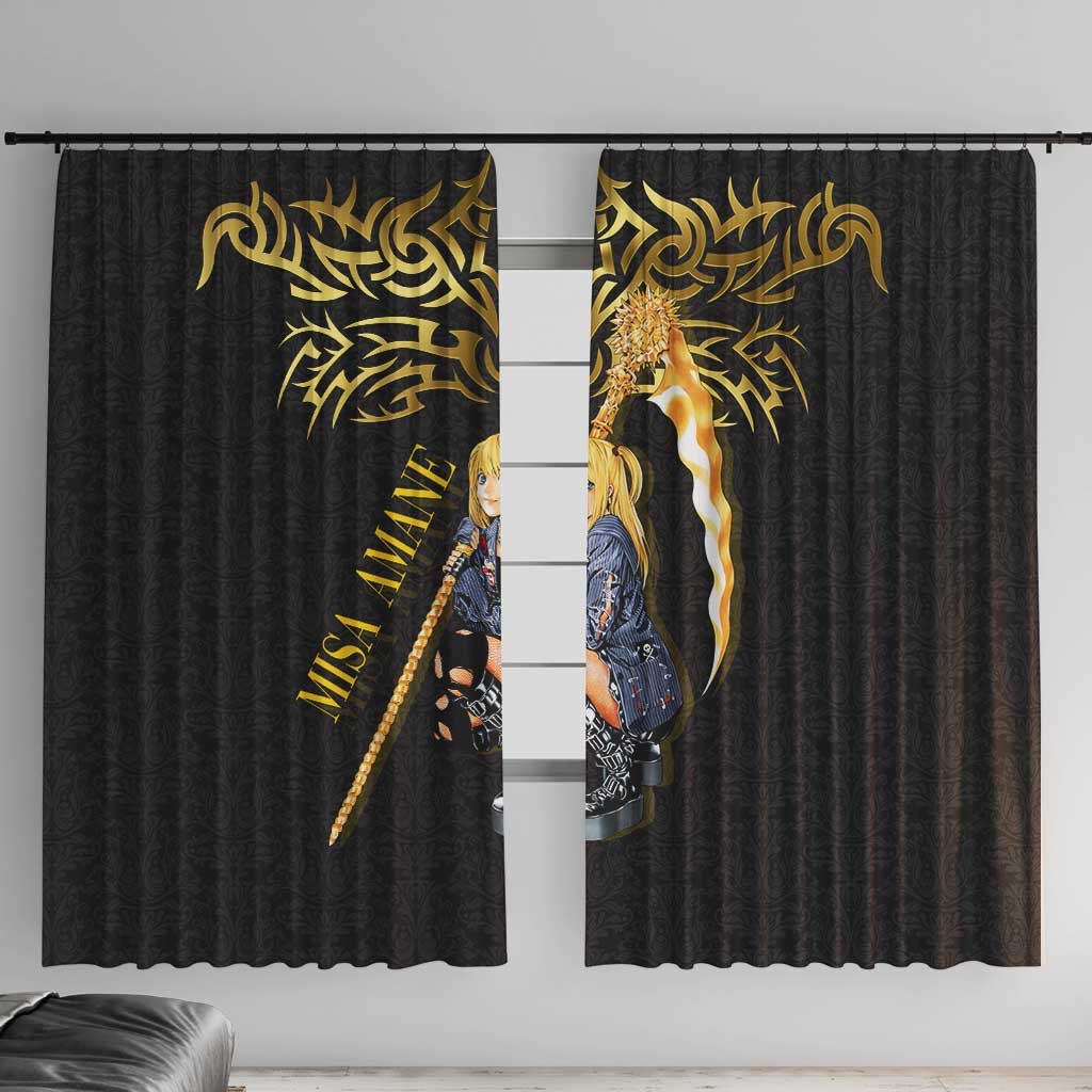 Misa Amane Death Note Window Curtain Misa Amane from Death Note - Dark Diva with a Blade