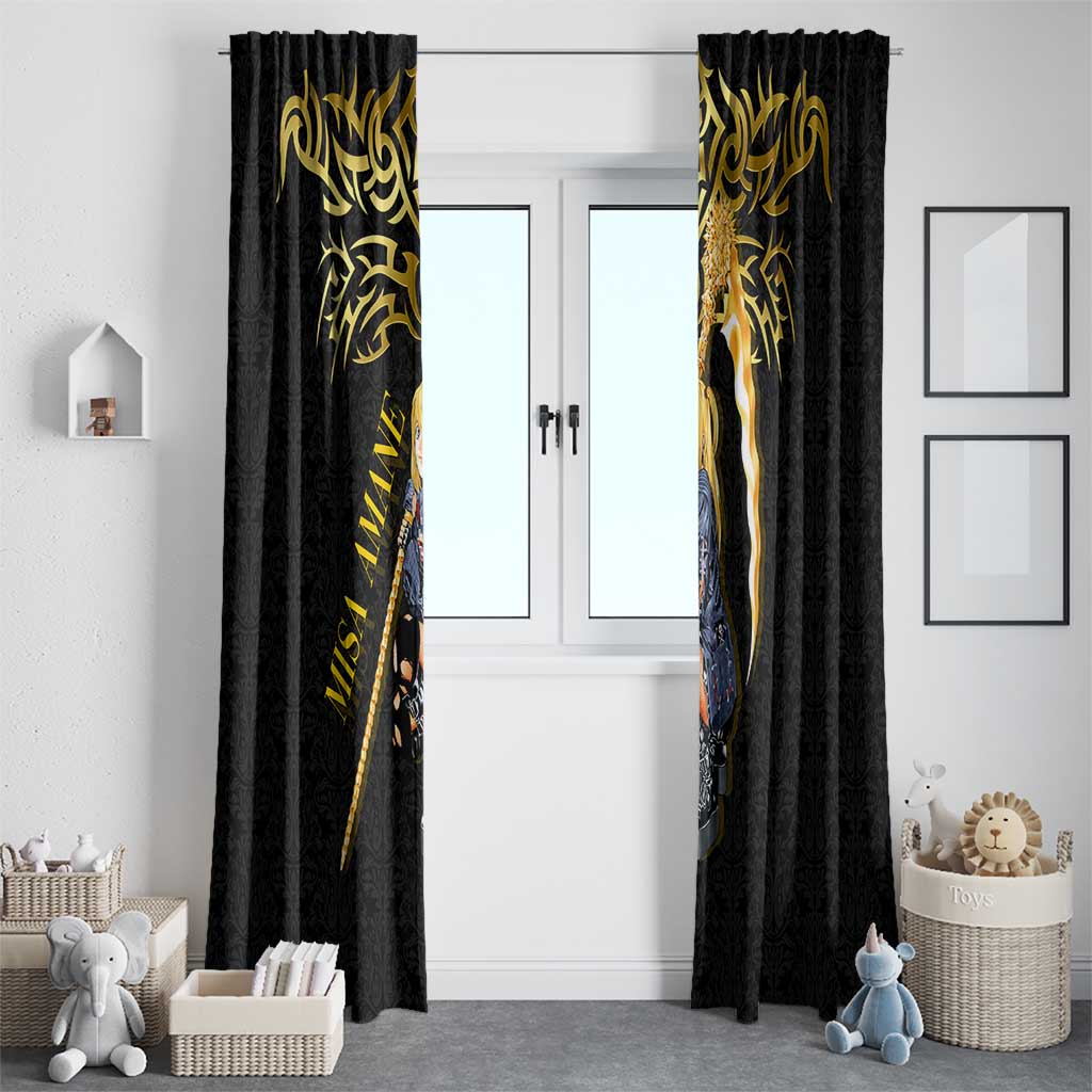 Misa Amane Death Note Window Curtain Misa Amane from Death Note - Dark Diva with a Blade