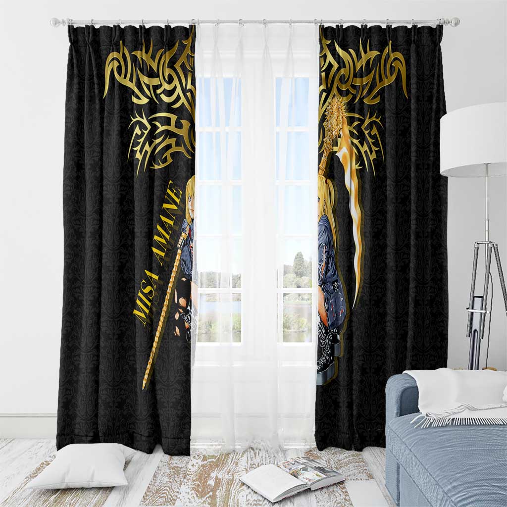Misa Amane Death Note Window Curtain Misa Amane from Death Note - Dark Diva with a Blade