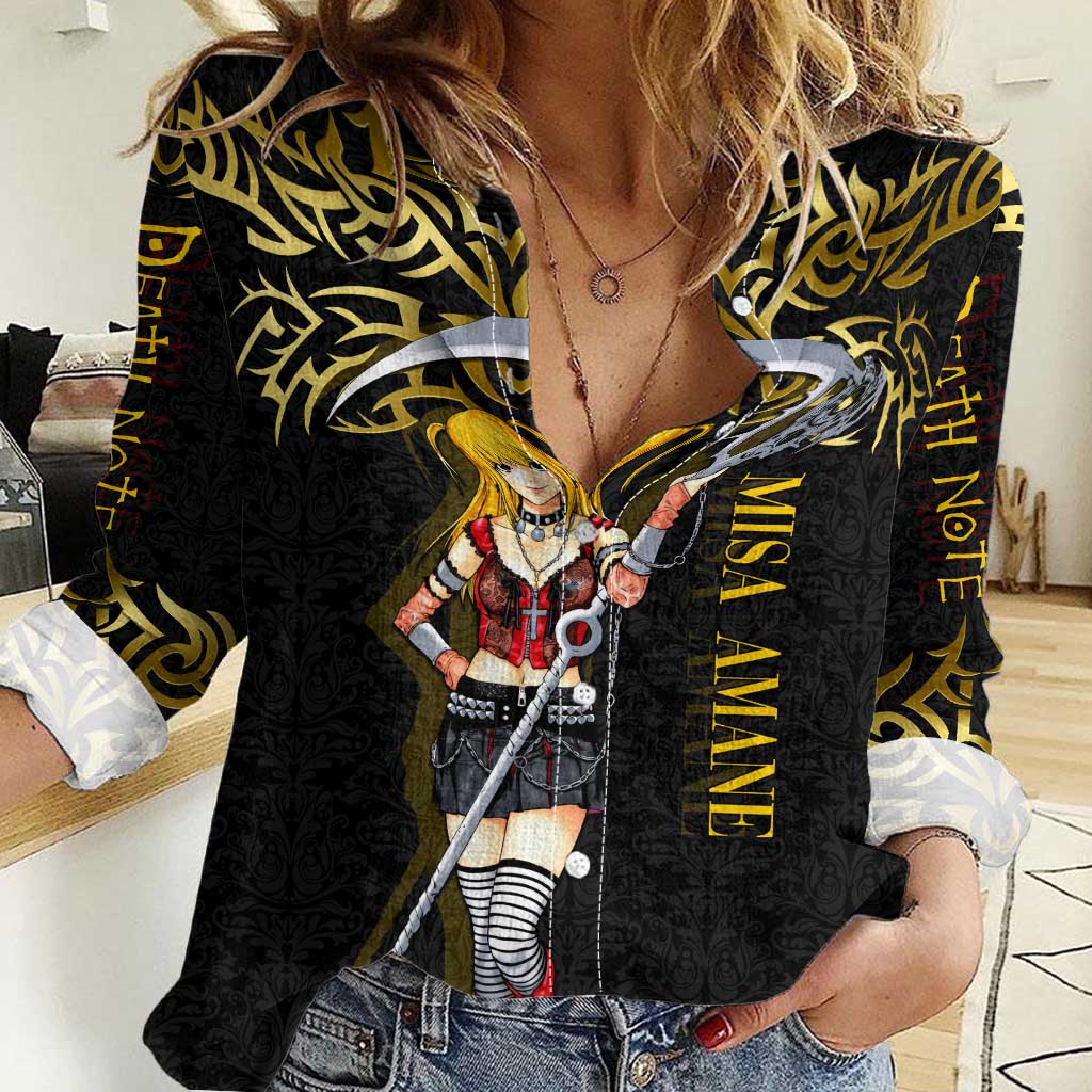 Misa Amane Death Note Women Casual Shirt Misa Amane from Death Note - Dark Diva with a Blade