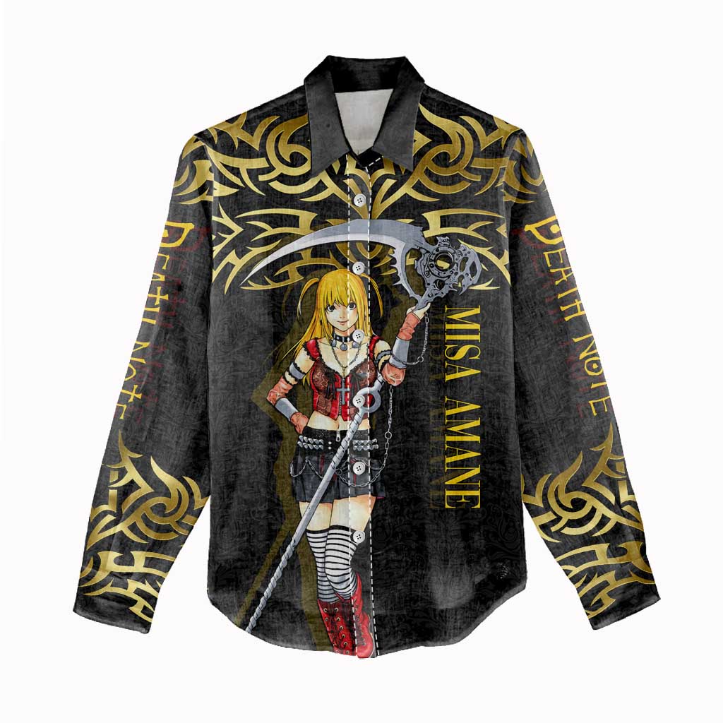 Misa Amane Death Note Women Casual Shirt Misa Amane from Death Note - Dark Diva with a Blade