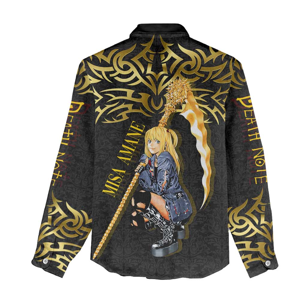 Misa Amane Death Note Women Casual Shirt Misa Amane from Death Note - Dark Diva with a Blade