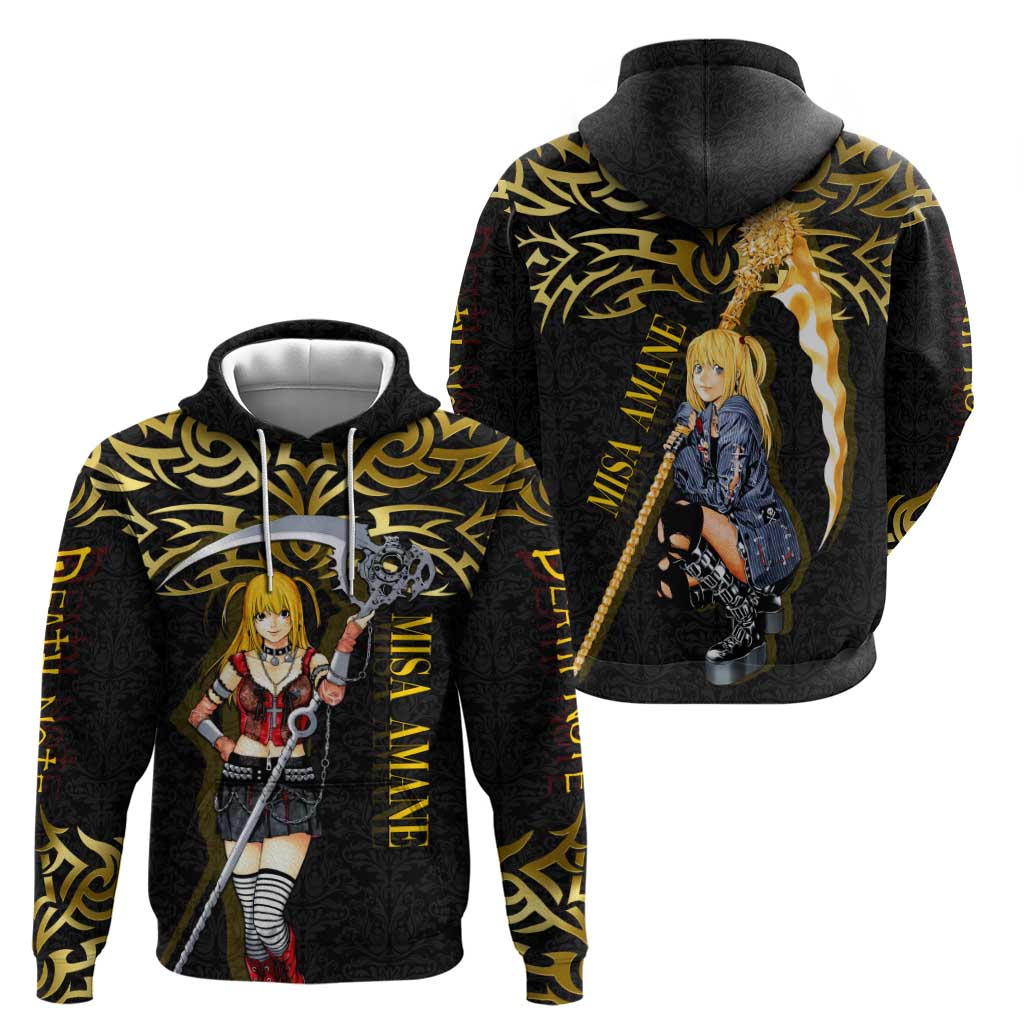 Misa Amane Death Note Zip Hoodie Misa Amane from Death Note - Dark Diva with a Blade