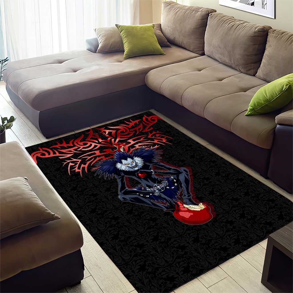 Ryuk Death Note Area Rug Death Note's Ryuk - Chaos, Apples & Darkness