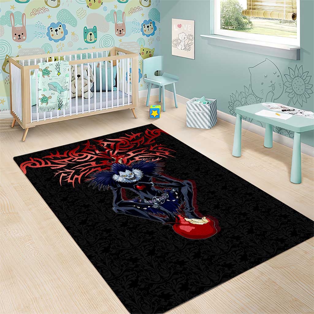 Ryuk Death Note Area Rug Death Note's Ryuk - Chaos, Apples & Darkness