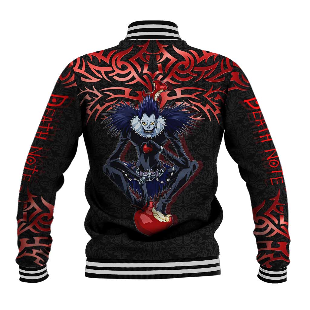 Ryuk Death Note Baseball Jacket Death Note's Ryuk - Chaos, Apples & Darkness