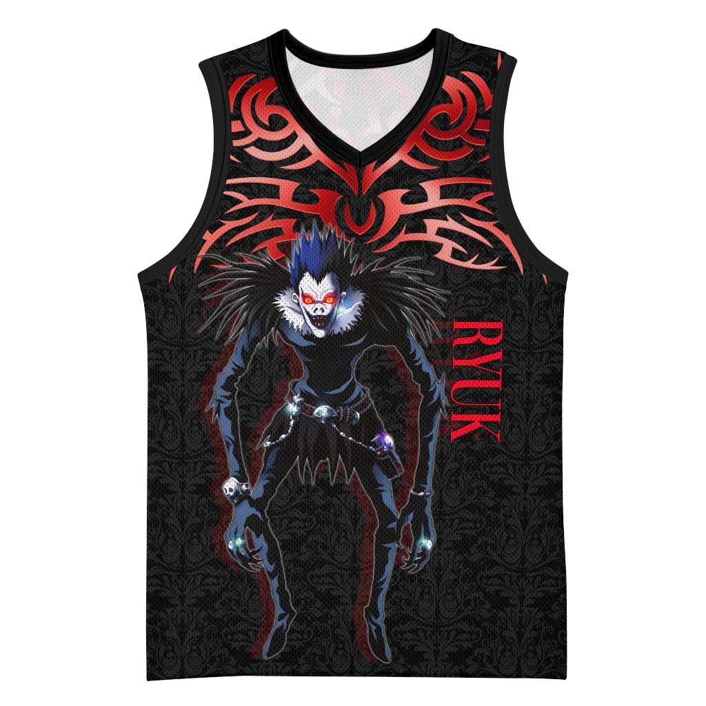 Ryuk Death Note Basketball Jersey Death Note's Ryuk - Chaos, Apples & Darkness