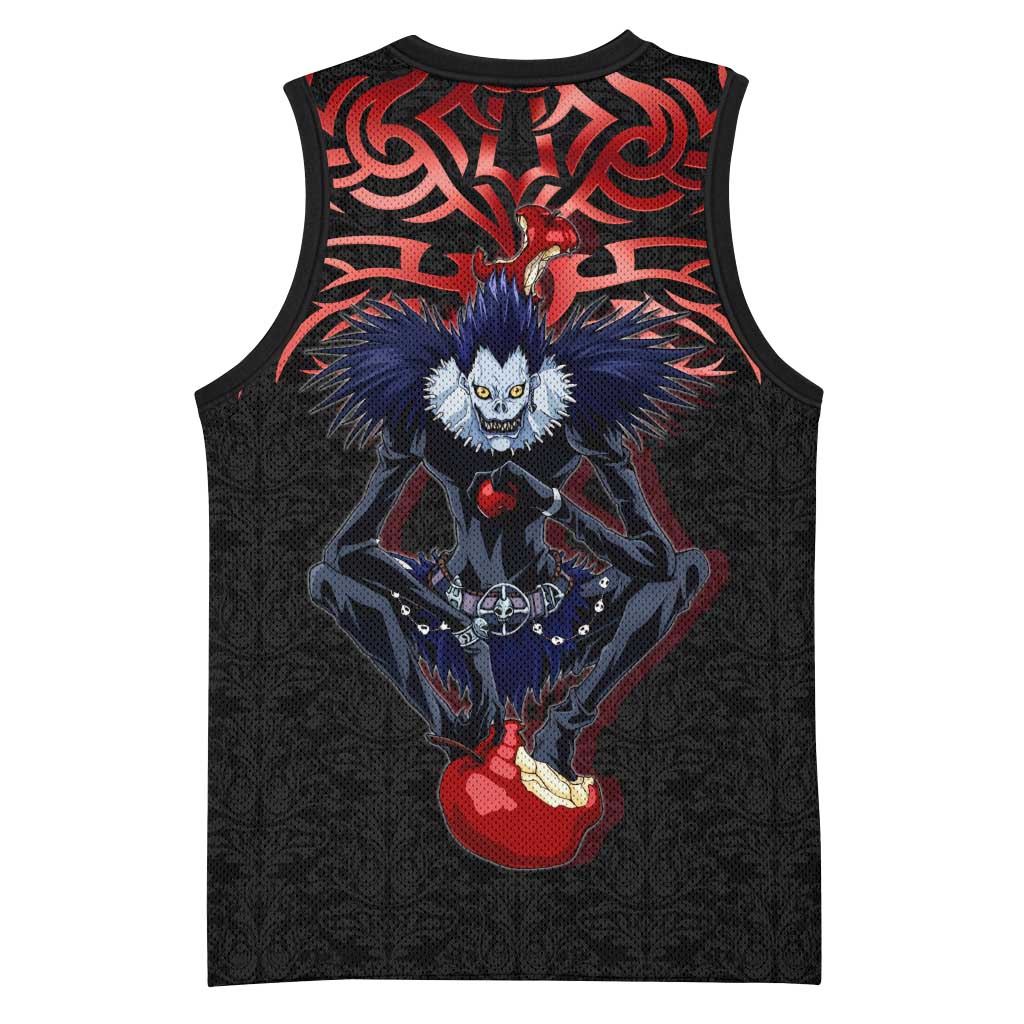 Ryuk Death Note Basketball Jersey Death Note's Ryuk - Chaos, Apples & Darkness