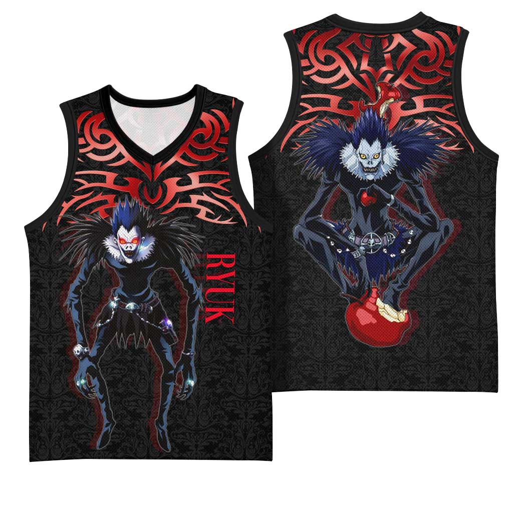 Ryuk Death Note Basketball Jersey Death Note's Ryuk - Chaos, Apples & Darkness