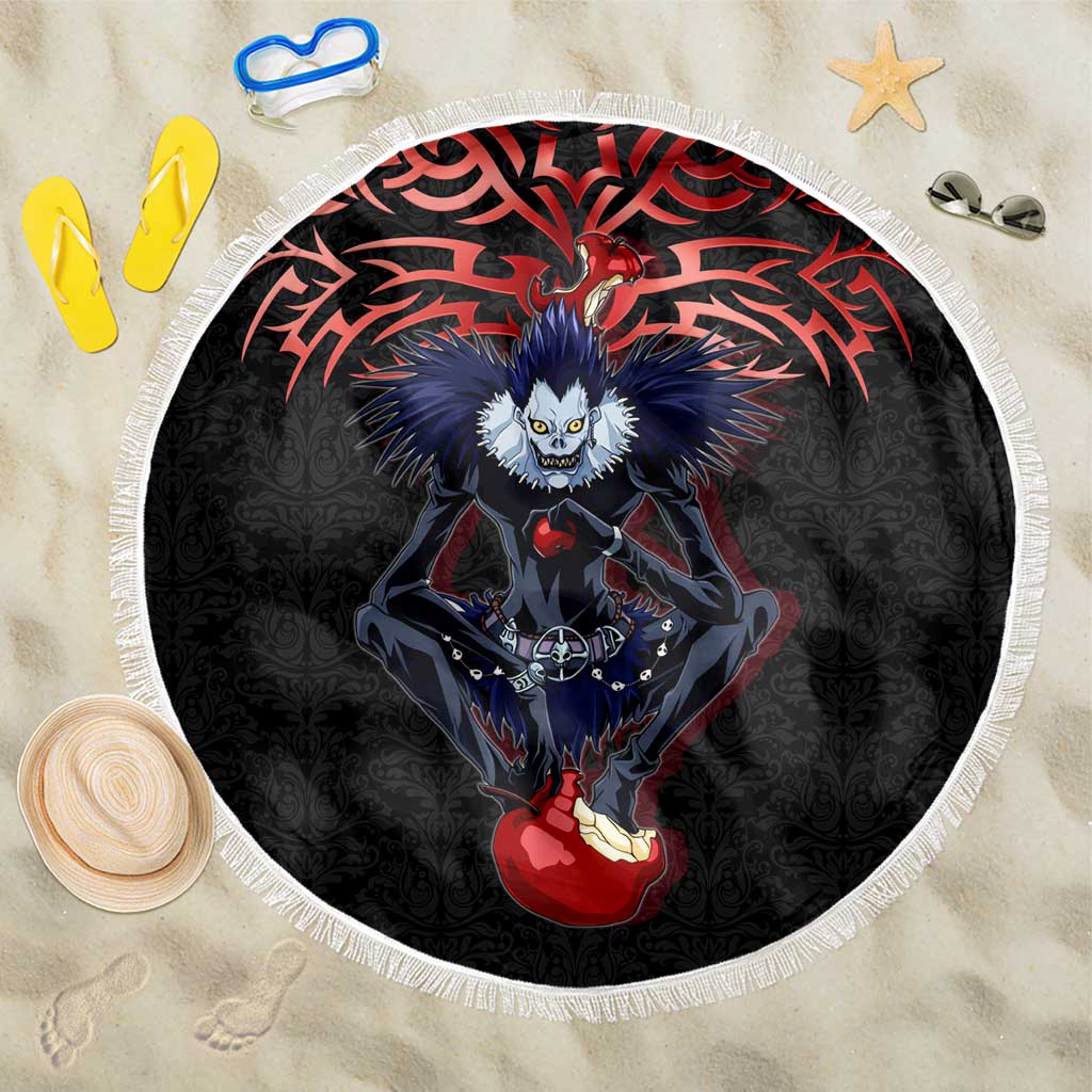 Ryuk Death Note Beach Blanket Death Note's Ryuk - Chaos, Apples & Darkness