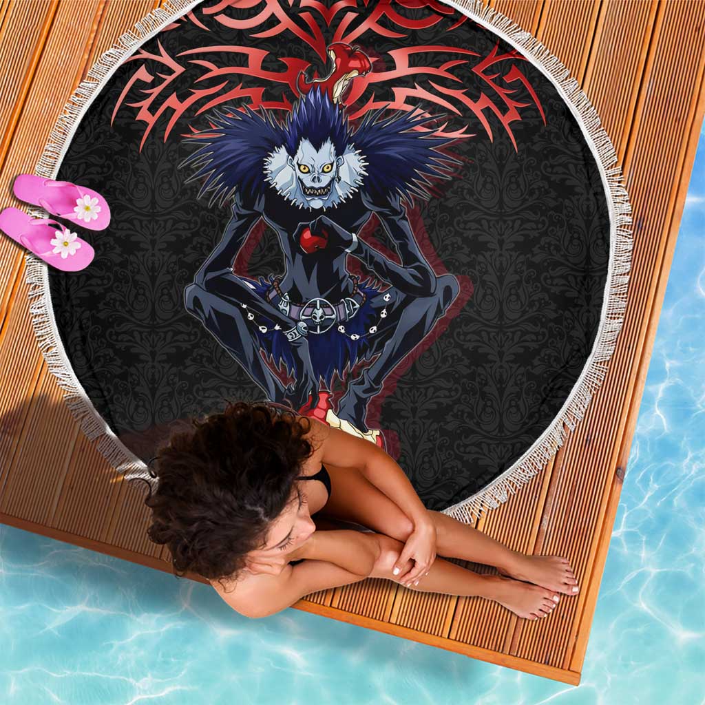 Ryuk Death Note Beach Blanket Death Note's Ryuk - Chaos, Apples & Darkness