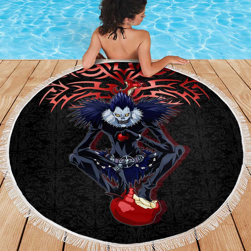 Ryuk Death Note Beach Blanket Death Note's Ryuk - Chaos, Apples & Darkness