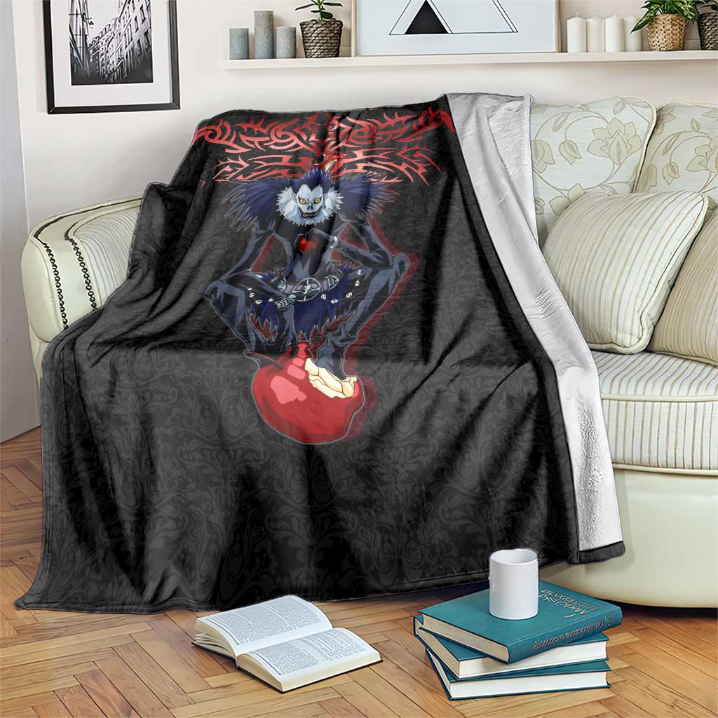 Ryuk Death Note Blanket Death Note's Ryuk - Chaos, Apples & Darkness