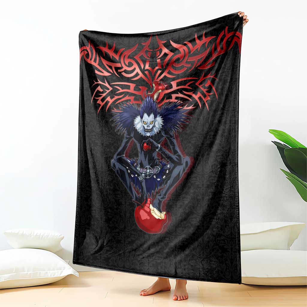 Ryuk Death Note Blanket Death Note's Ryuk - Chaos, Apples & Darkness