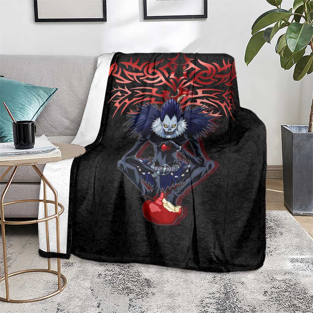 Ryuk Death Note Blanket Death Note's Ryuk - Chaos, Apples & Darkness