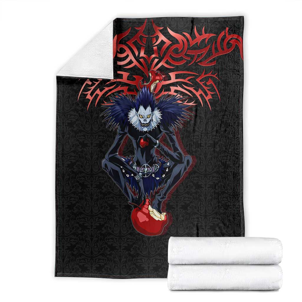 Ryuk Death Note Blanket Death Note's Ryuk - Chaos, Apples & Darkness