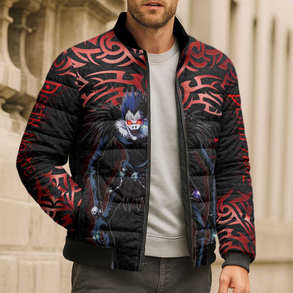 Ryuk Death Note Bomber Puffer Jacket Death Note's Ryuk - Chaos, Apples & Darkness