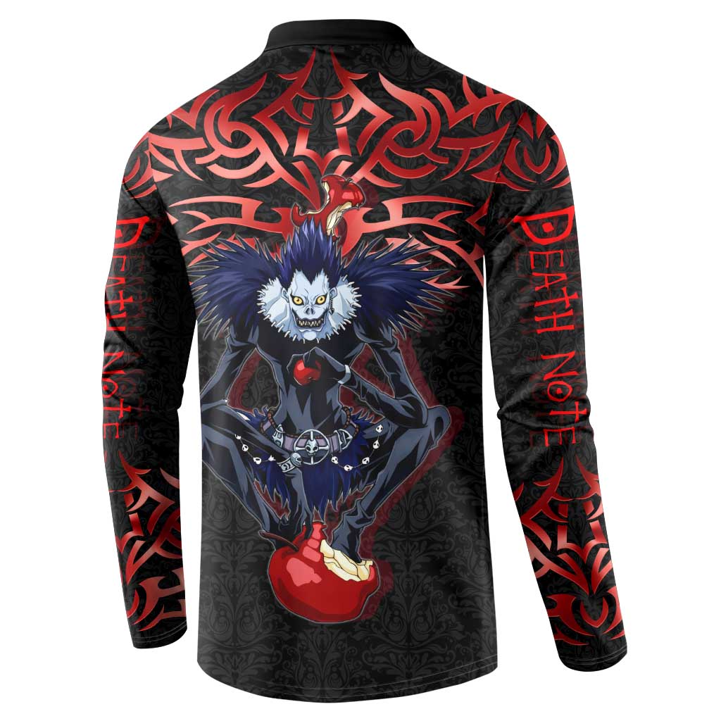 Ryuk Death Note Button Sweatshirt Death Note's Ryuk - Chaos, Apples & Darkness
