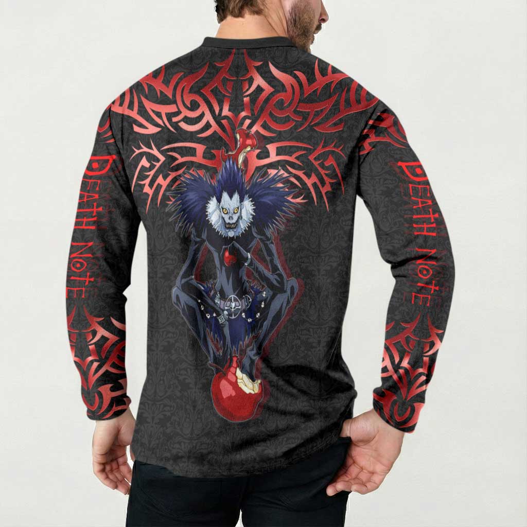 Ryuk Death Note Button Sweatshirt Death Note's Ryuk - Chaos, Apples & Darkness