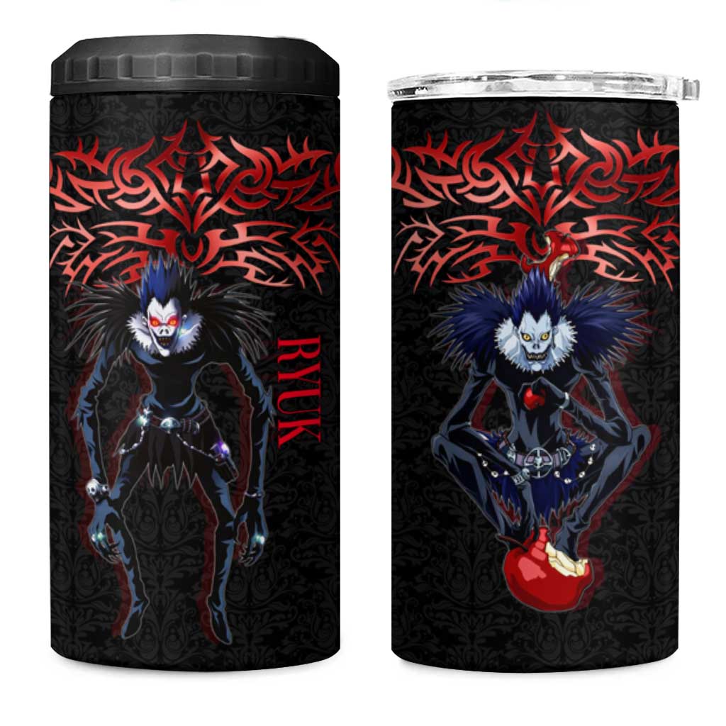 Ryuk Death Note 4 in 1 Can Cooler Tumbler Death Note's Ryuk - Chaos, Apples & Darkness