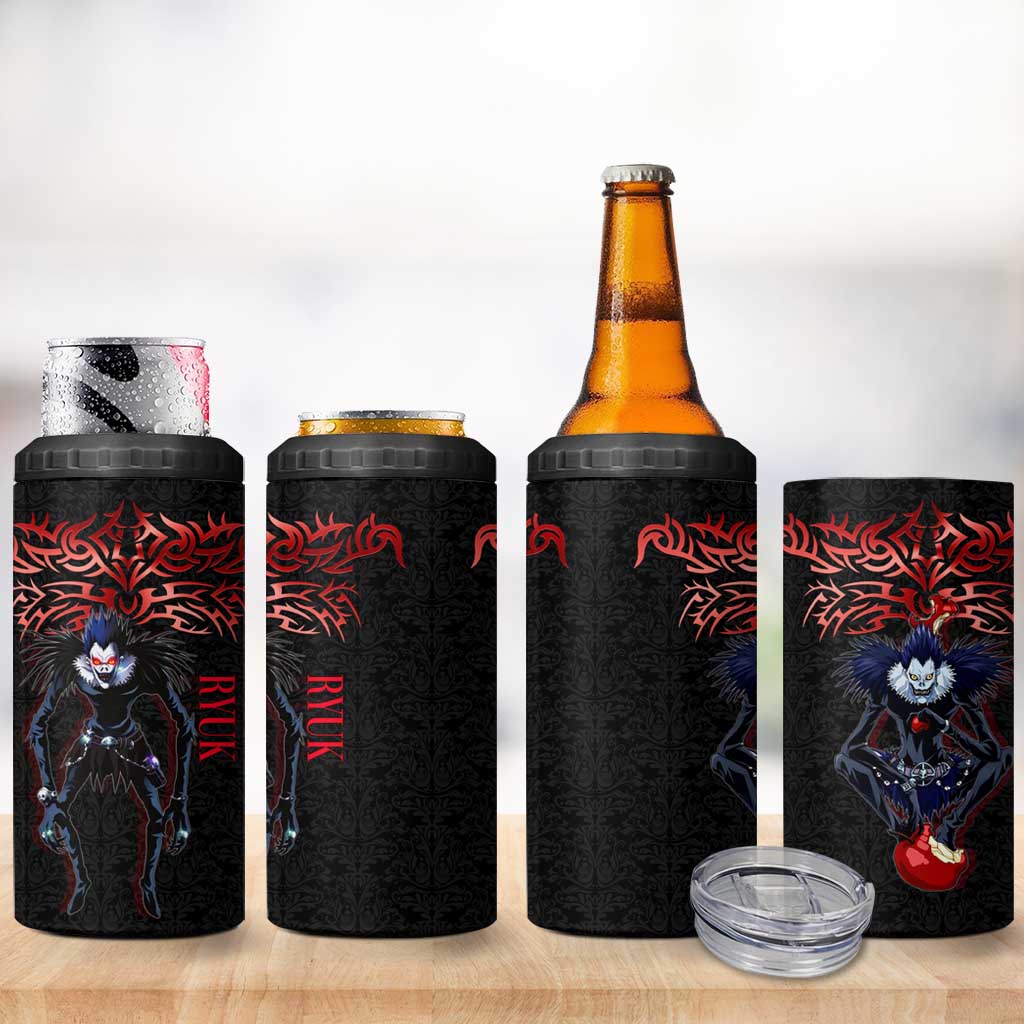 Ryuk Death Note 4 in 1 Can Cooler Tumbler Death Note's Ryuk - Chaos, Apples & Darkness