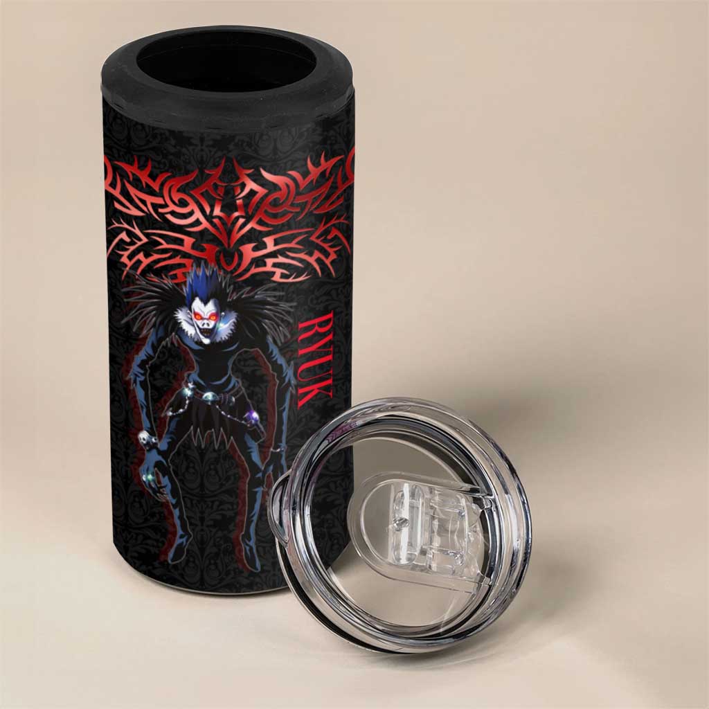 Ryuk Death Note 4 in 1 Can Cooler Tumbler Death Note's Ryuk - Chaos, Apples & Darkness