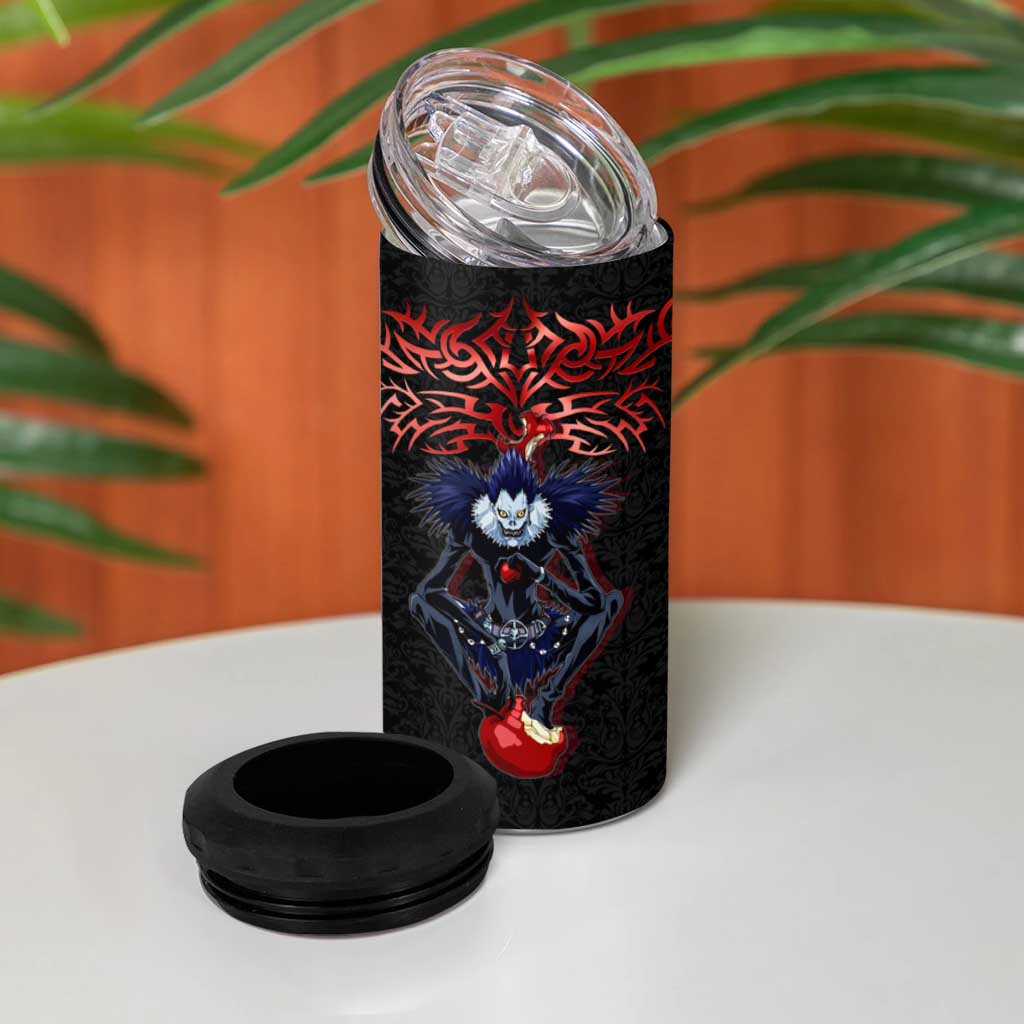 Ryuk Death Note 4 in 1 Can Cooler Tumbler Death Note's Ryuk - Chaos, Apples & Darkness