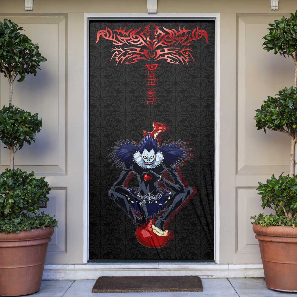 Ryuk Death Note Door Cover Death Note's Ryuk - Chaos, Apples & Darkness