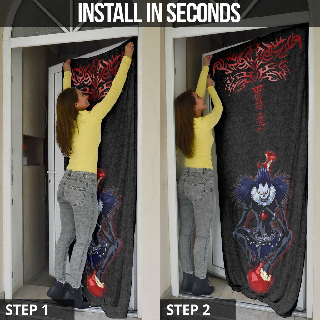 Ryuk Death Note Door Cover Death Note's Ryuk - Chaos, Apples & Darkness