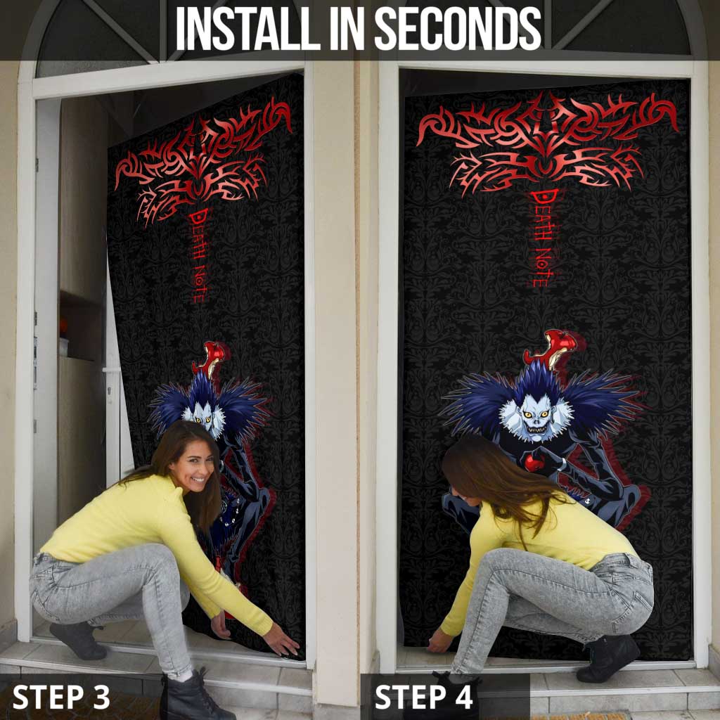 Ryuk Death Note Door Cover Death Note's Ryuk - Chaos, Apples & Darkness