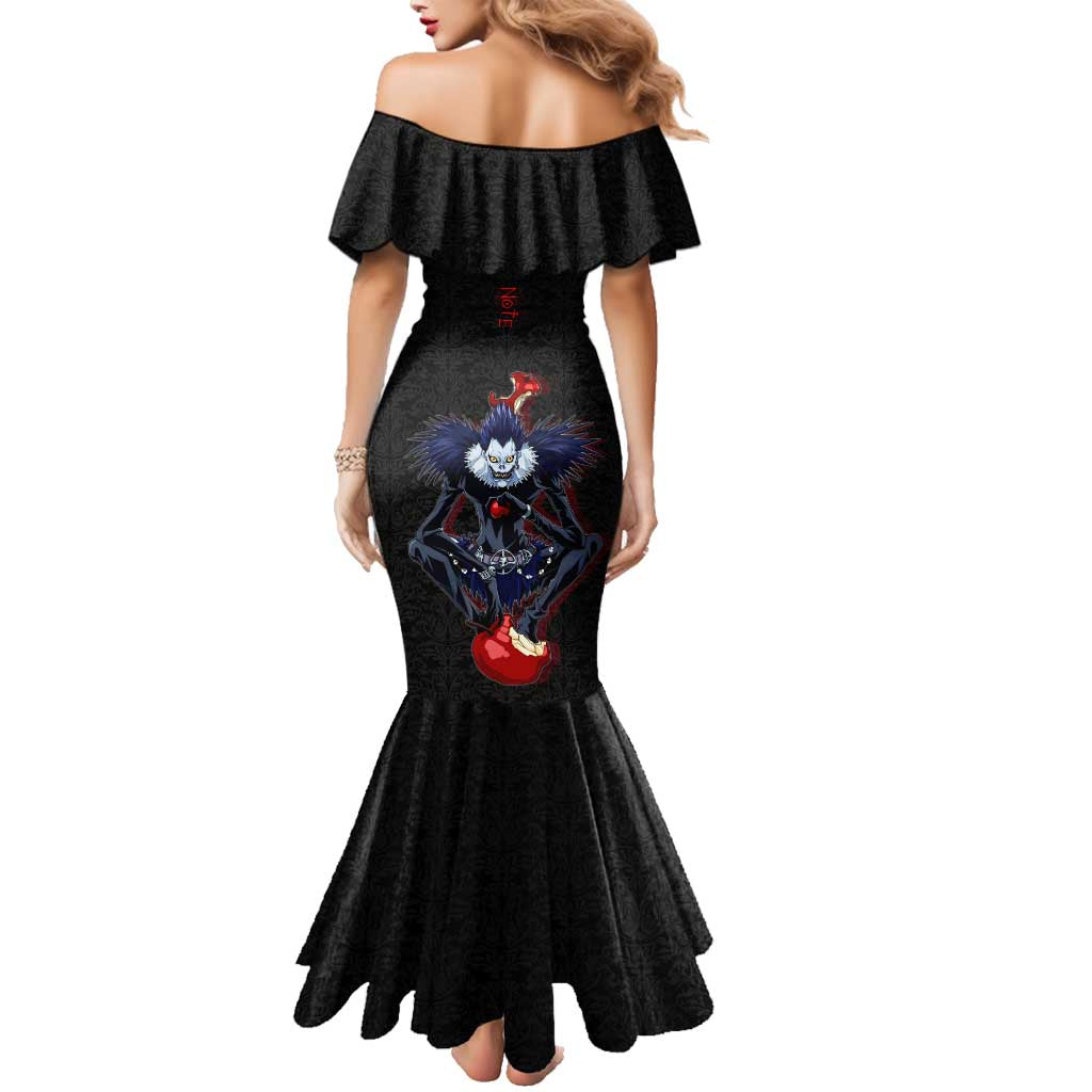 Ryuk Death Note Family Matching Mermaid Dress and Hawaiian Shirt Death Note's Ryuk - Chaos, Apples & Darkness