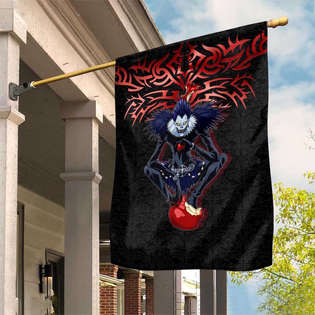 Ryuk Death Note Garden Flag Death Note's Ryuk - Chaos, Apples & Darkness
