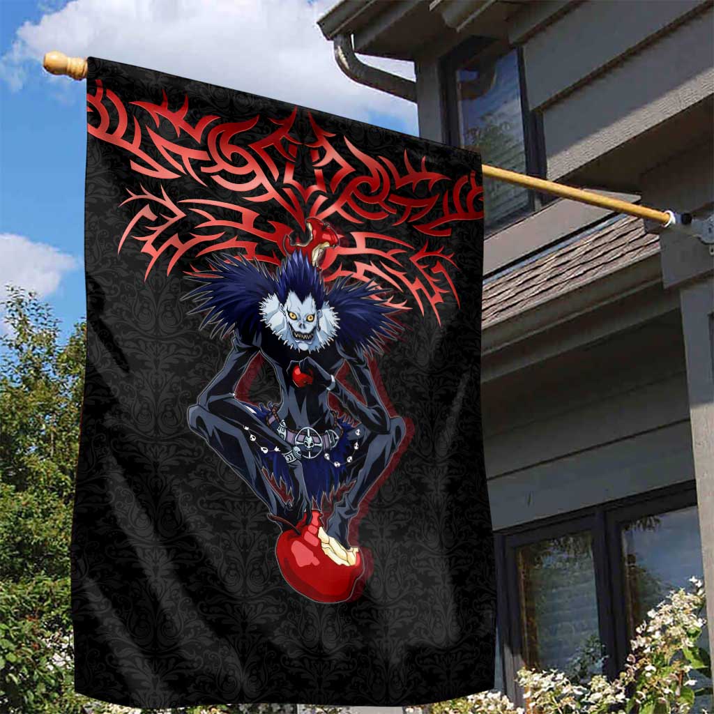 Ryuk Death Note Garden Flag Death Note's Ryuk - Chaos, Apples & Darkness