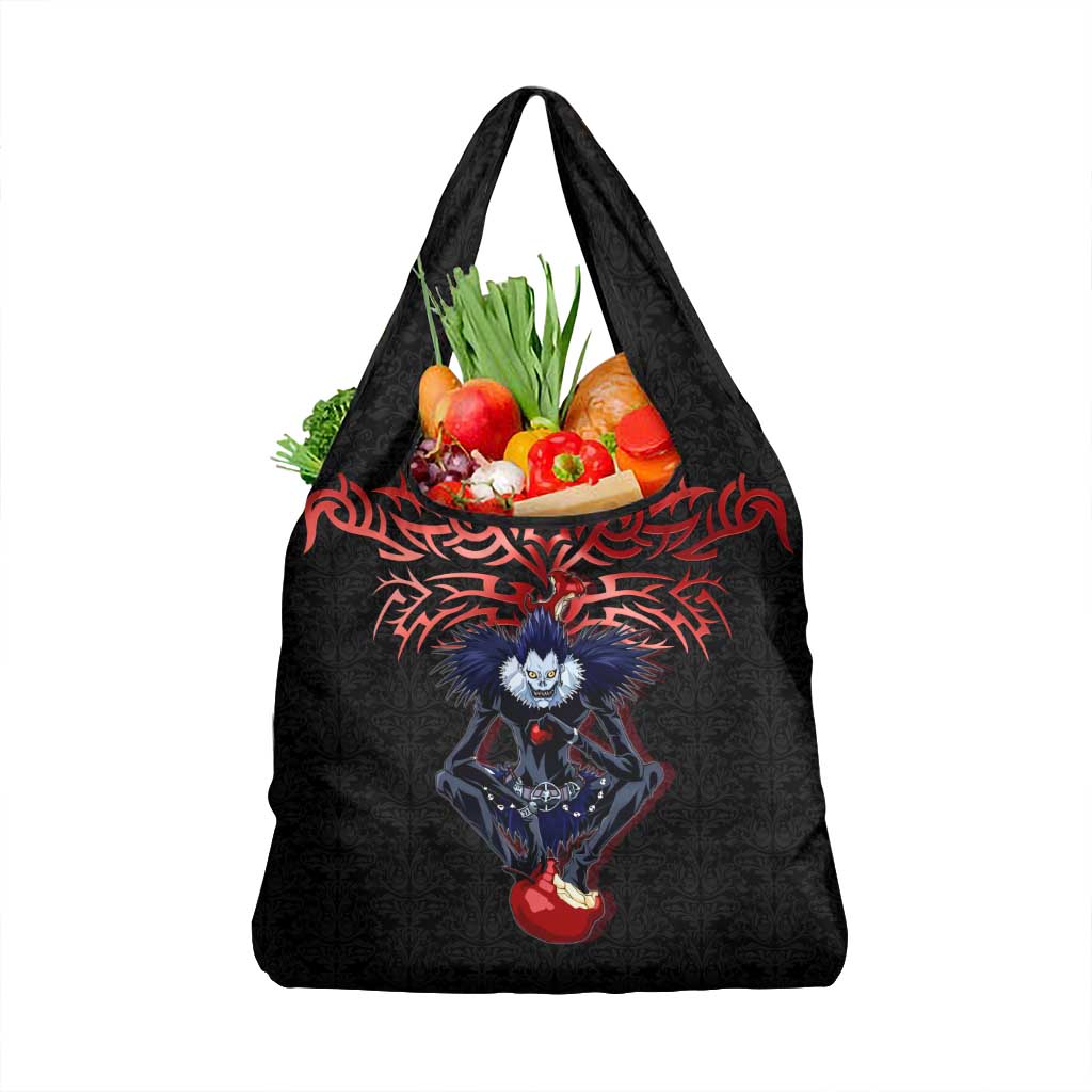 Ryuk Death Note Grocery Bag Death Note's Ryuk - Chaos, Apples & Darkness