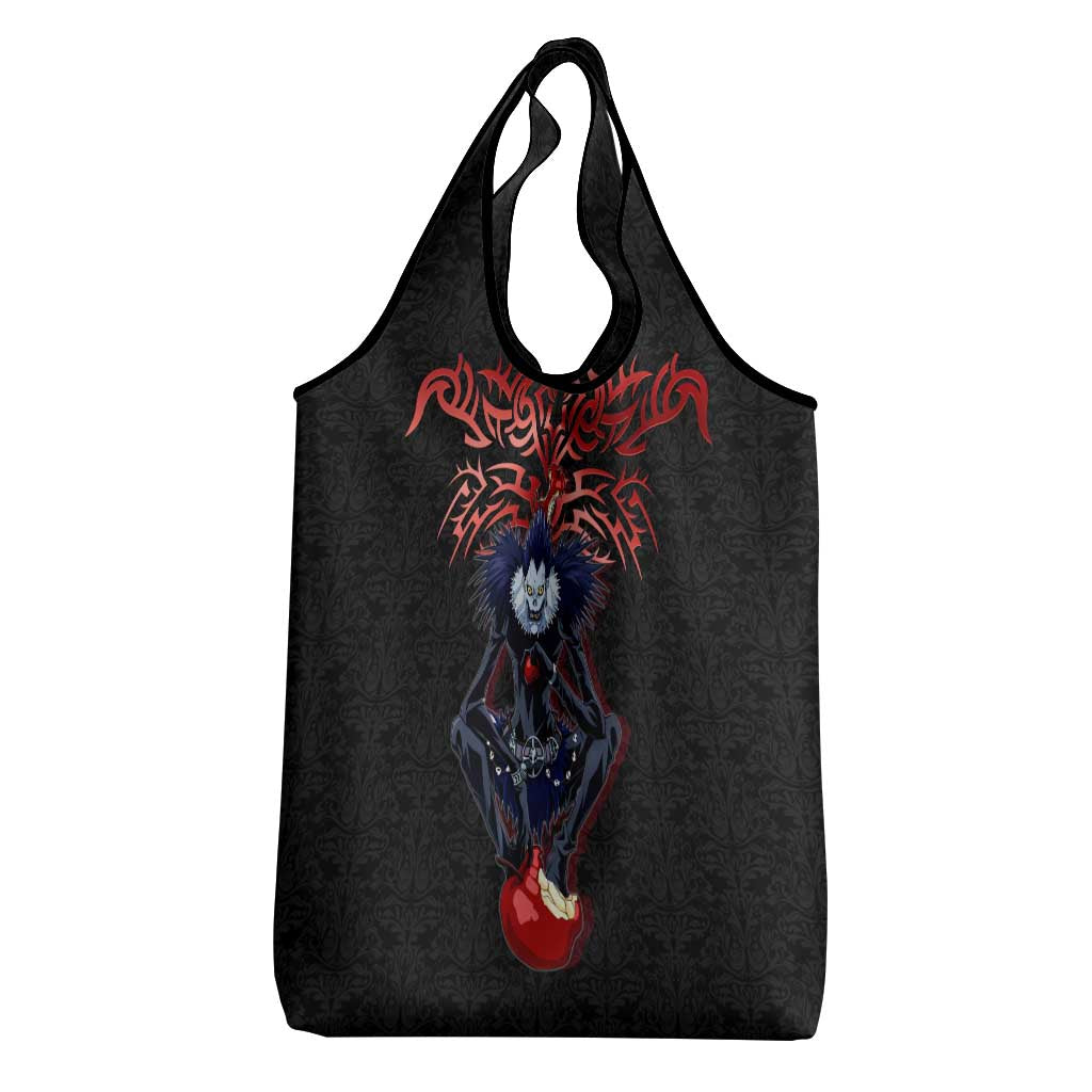 Ryuk Death Note Grocery Bag Death Note's Ryuk - Chaos, Apples & Darkness