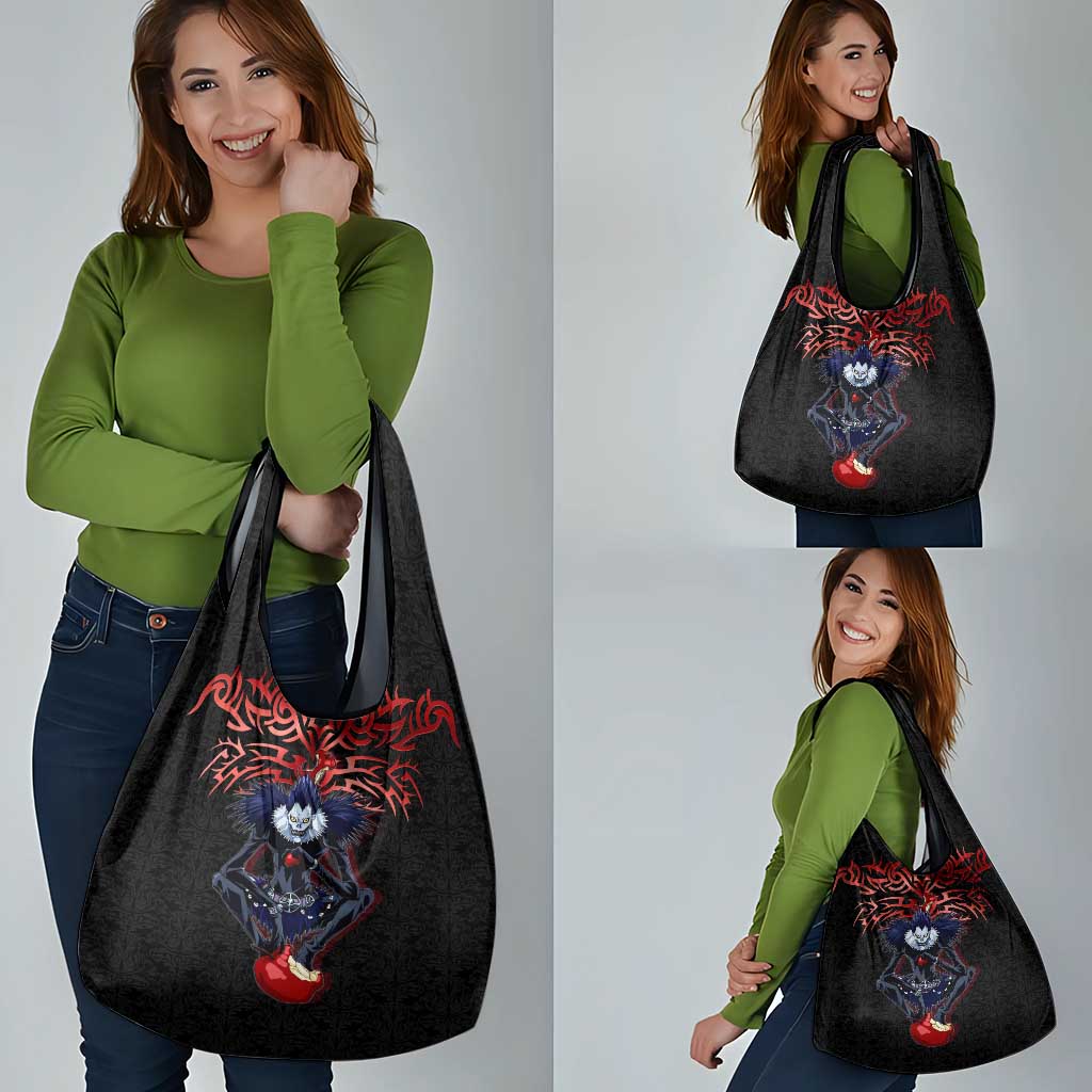 Ryuk Death Note Grocery Bag Death Note's Ryuk - Chaos, Apples & Darkness