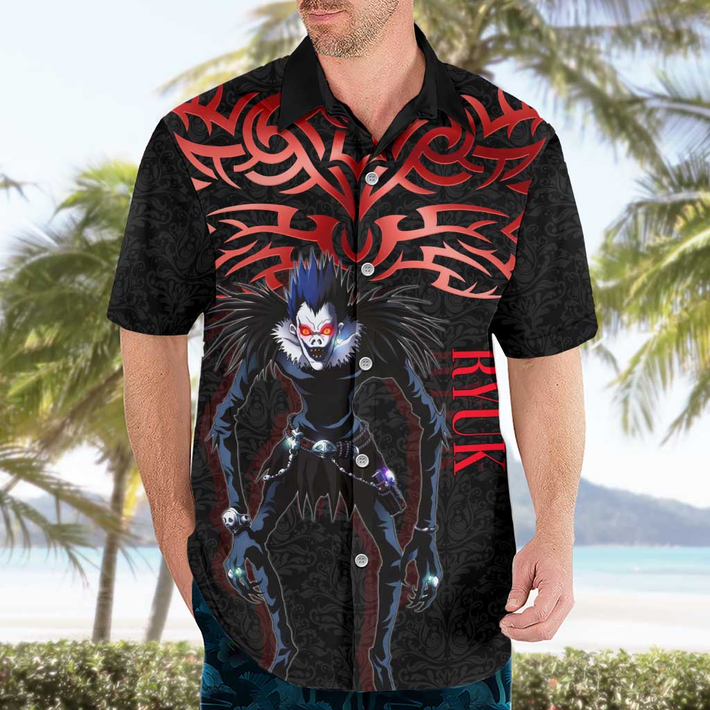 Ryuk Death Note Hawaiian Shirt Death Note's Ryuk - Chaos, Apples & Darkness