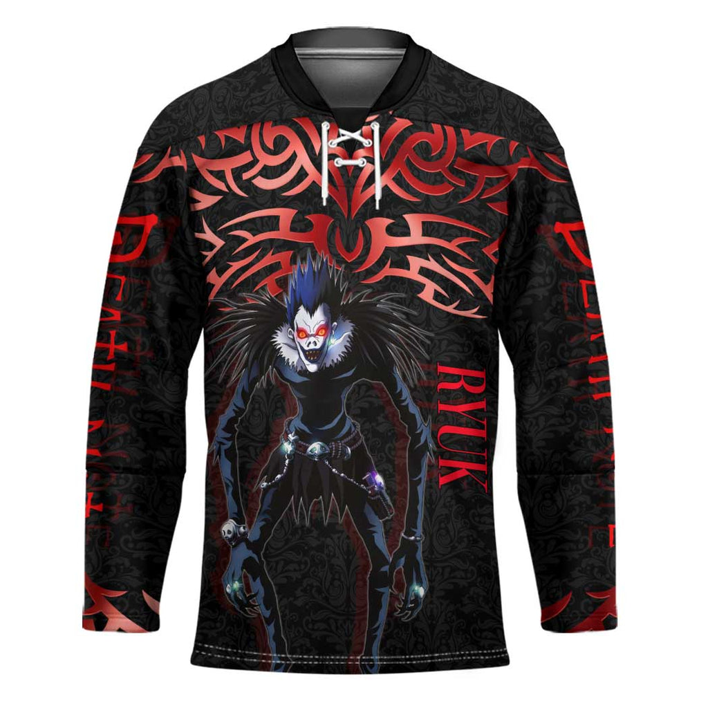 Ryuk Death Note Hockey Jersey Death Note's Ryuk - Chaos, Apples & Darkness